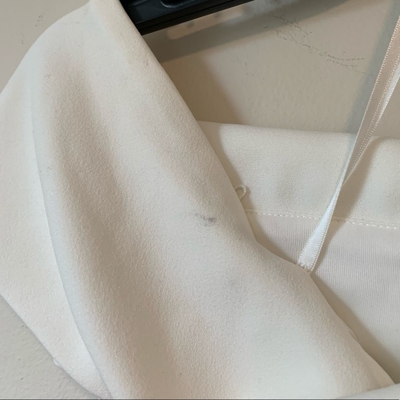 Katie May Legacy Off the Shoulder Maxi Gown Dress in Ivory White - Picture 5 of 8